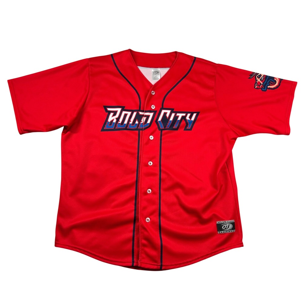 OT Sports Jumbo Shrimp Jersey Mens 2xl Jacksonville Minors Bold City Renhack 73